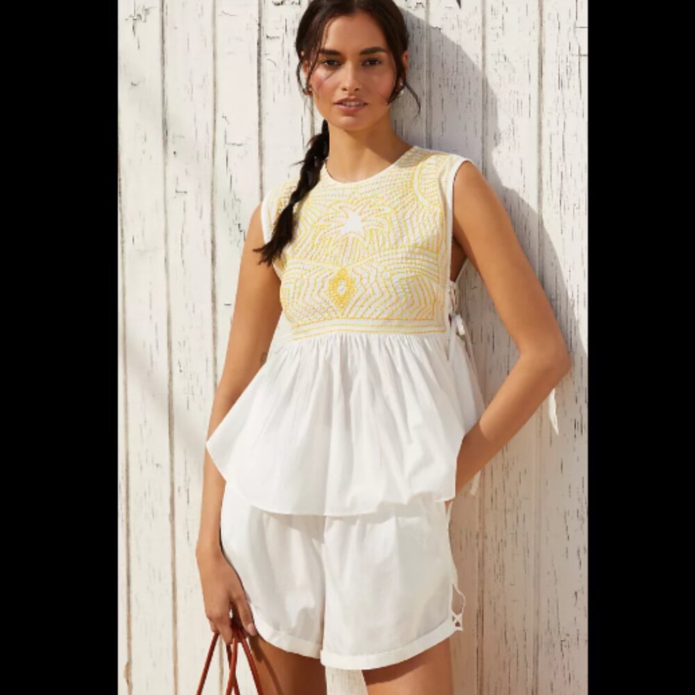 Brand New Celandine Cotton Pull-On Shorts